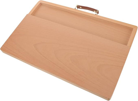 Large Wooden Clipboard with Handle – A3 Writing & Sketch Board – Portable MDF Drawing Pad with Metal Clip (14.4×20.2in)