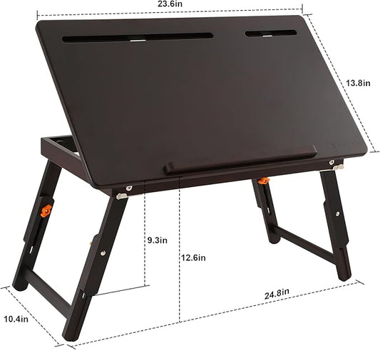 Adjustable Large Desktop Drawing Board – Foldable Wood Artist Table Easel for Painting, Sketching & Writing – 23.6x13.8 Inches