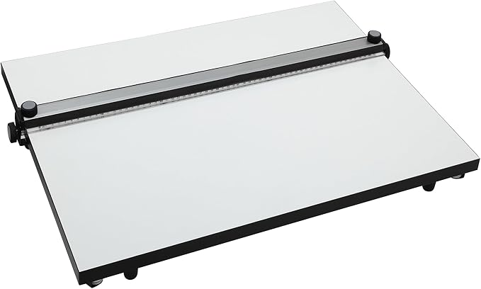 Portable Drawing Board with Sliding Ruler – A3/A2 Drafting Board with Handle for Students and Professionals