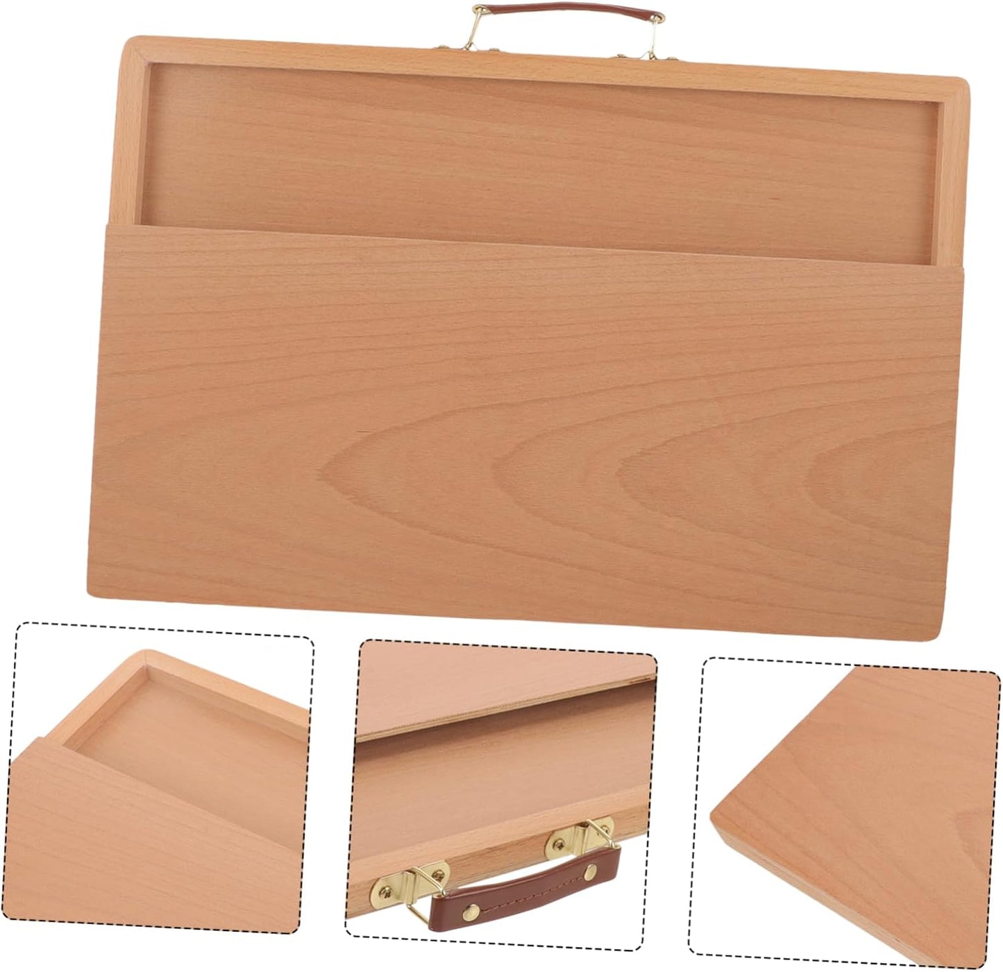 Large Wooden Clipboard with Handle – A3 Writing & Sketch Board – Portable MDF Drawing Pad with Metal Clip (14.4×20.2in)